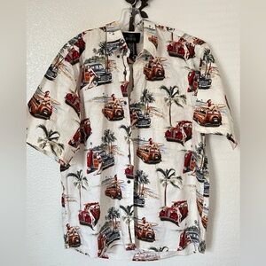 RedHead Vntge Classic Cars  "Bathing Beauties" Retro Men’s Button Front Shirt~XL